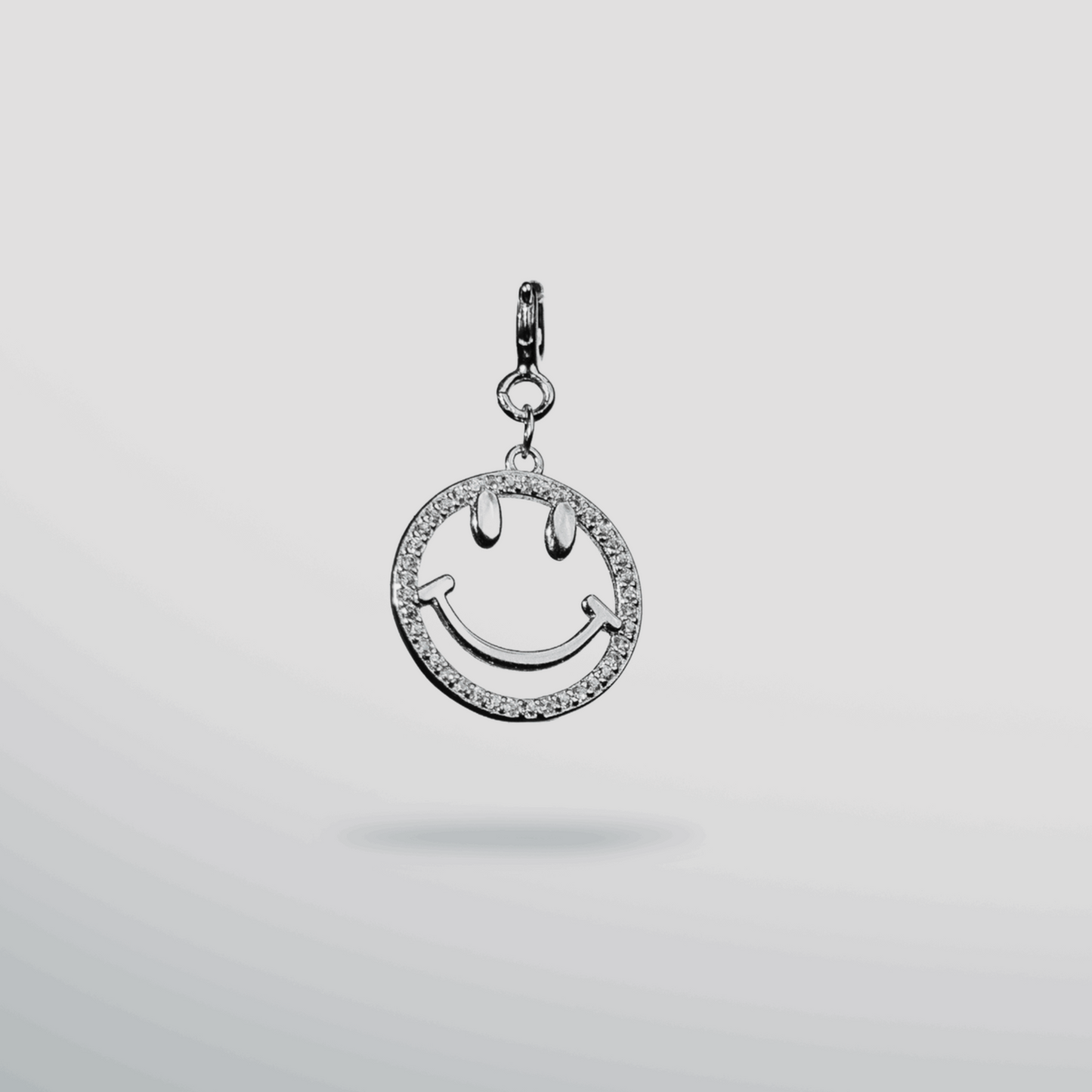 Sterling silver smiley charm