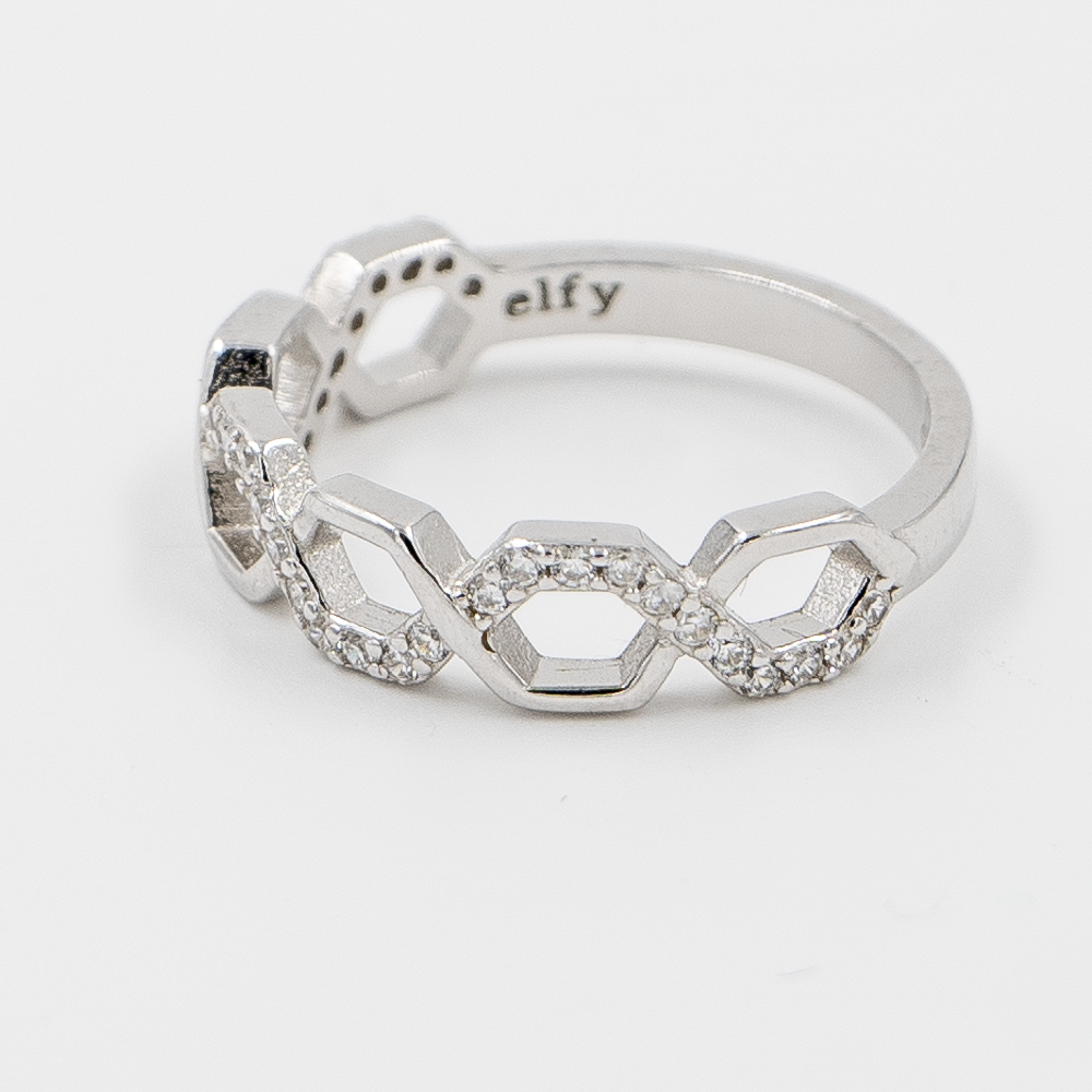 Honeycomb Halo Ring