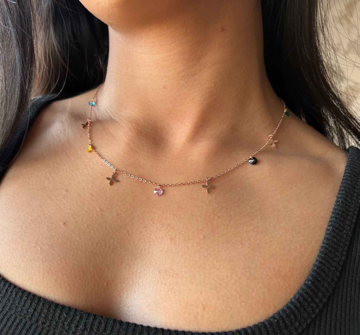 Stone charm chain, That playful chain with perfect small charms