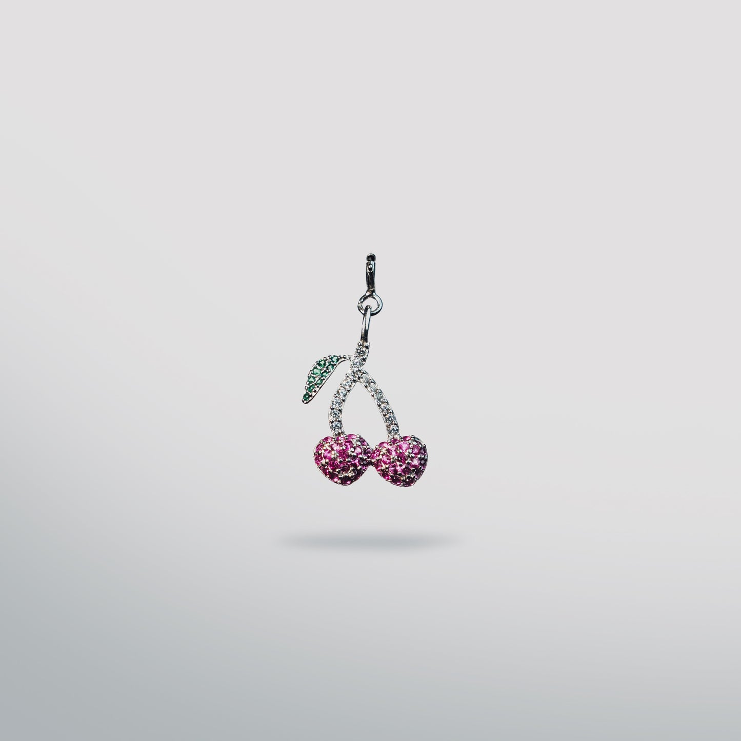 Sterling silver cherry charm