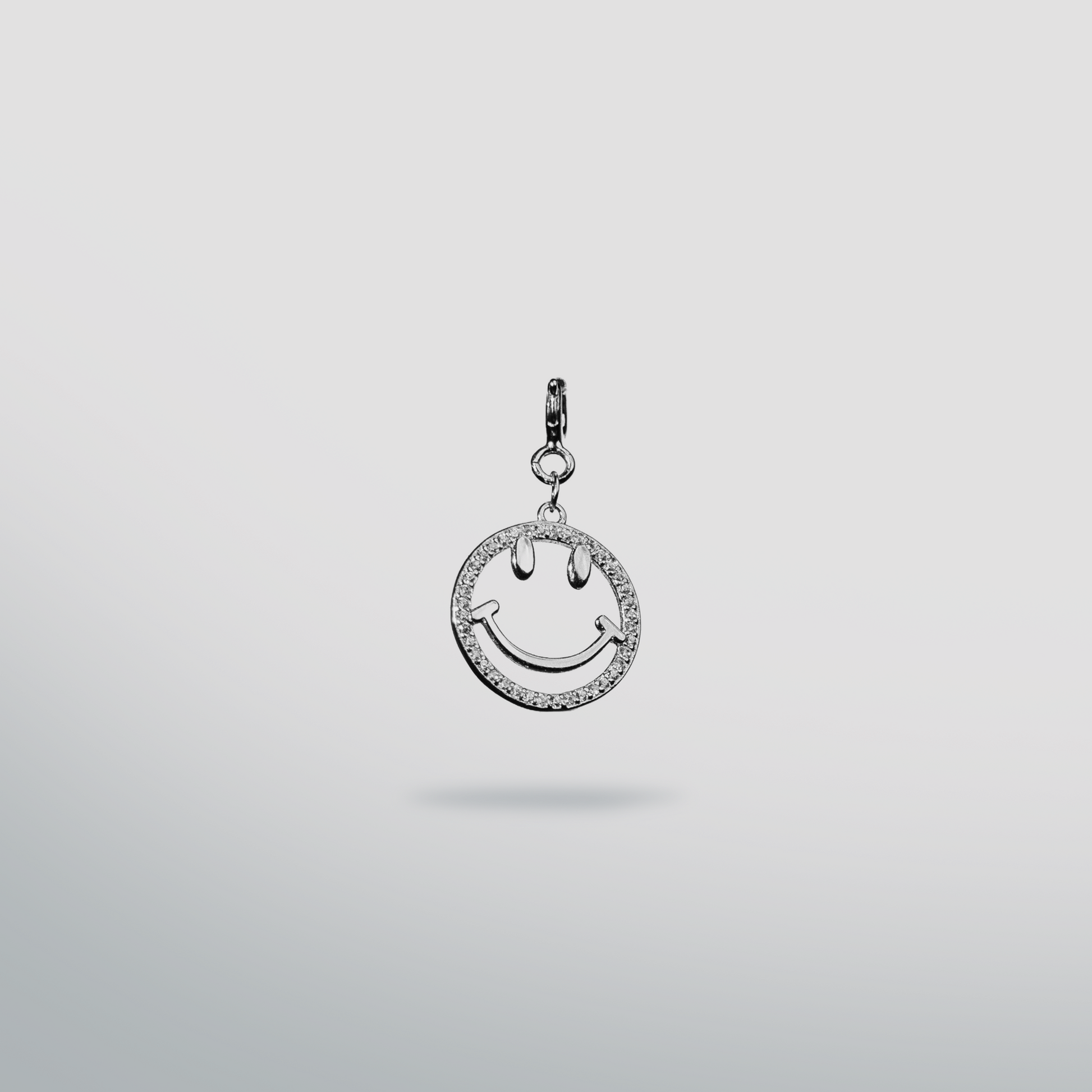 Sterling silver smiley charm 