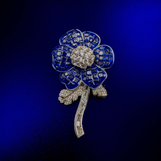 Midnight Blossom Statement Brooch