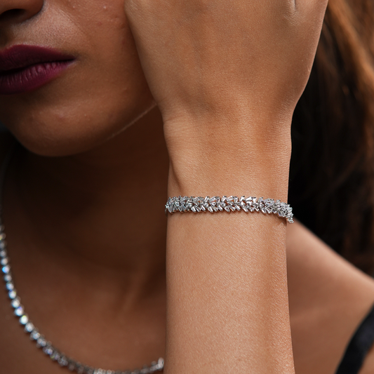 Allure bracelet on model hand