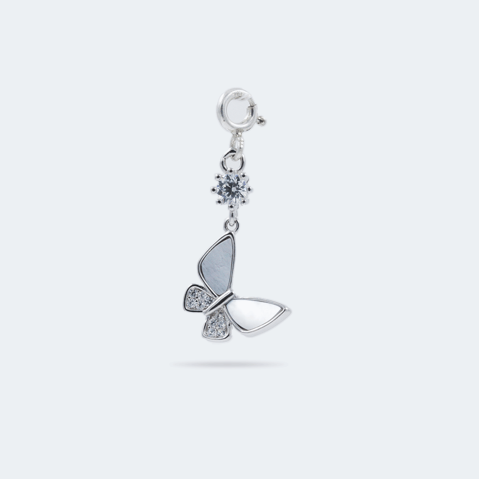 Butterfly charm silver, silver charms