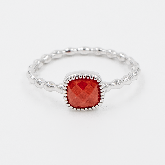 Crimson Drop Ring