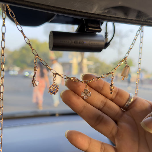 Car Rearview Mirror Charm Chain