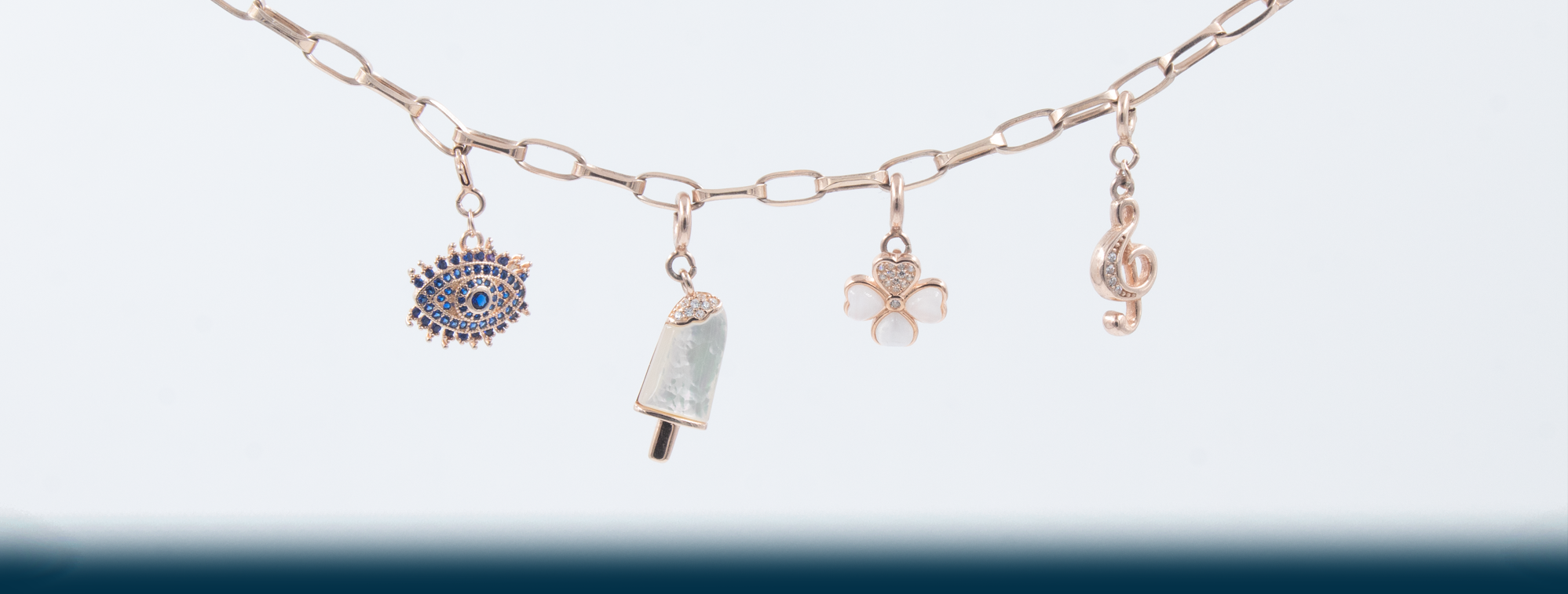 Charms collection desktop banner