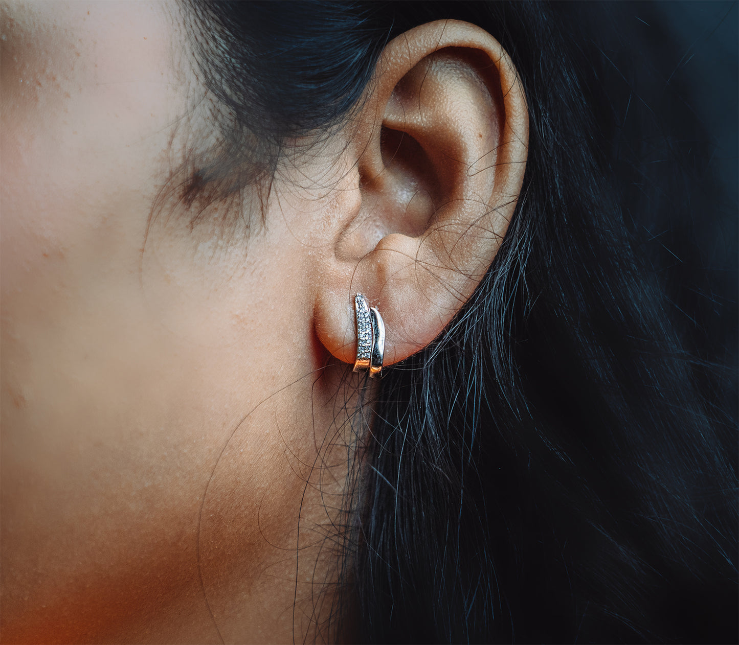 Sterling silver basic bali earrings