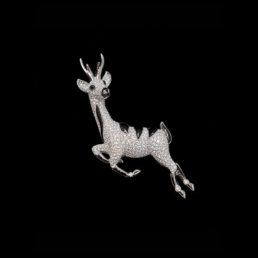 Enchanted Deer Brooch