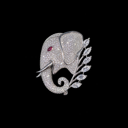 Ethereal Elephant Brooch