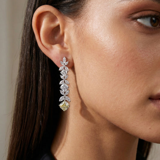 Elfy golden petal earrings