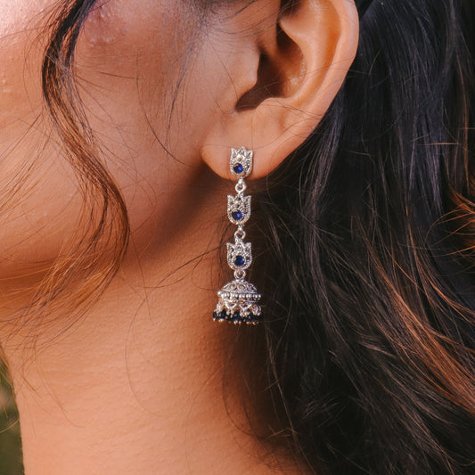 Ruh-e-Neel Jhumkas