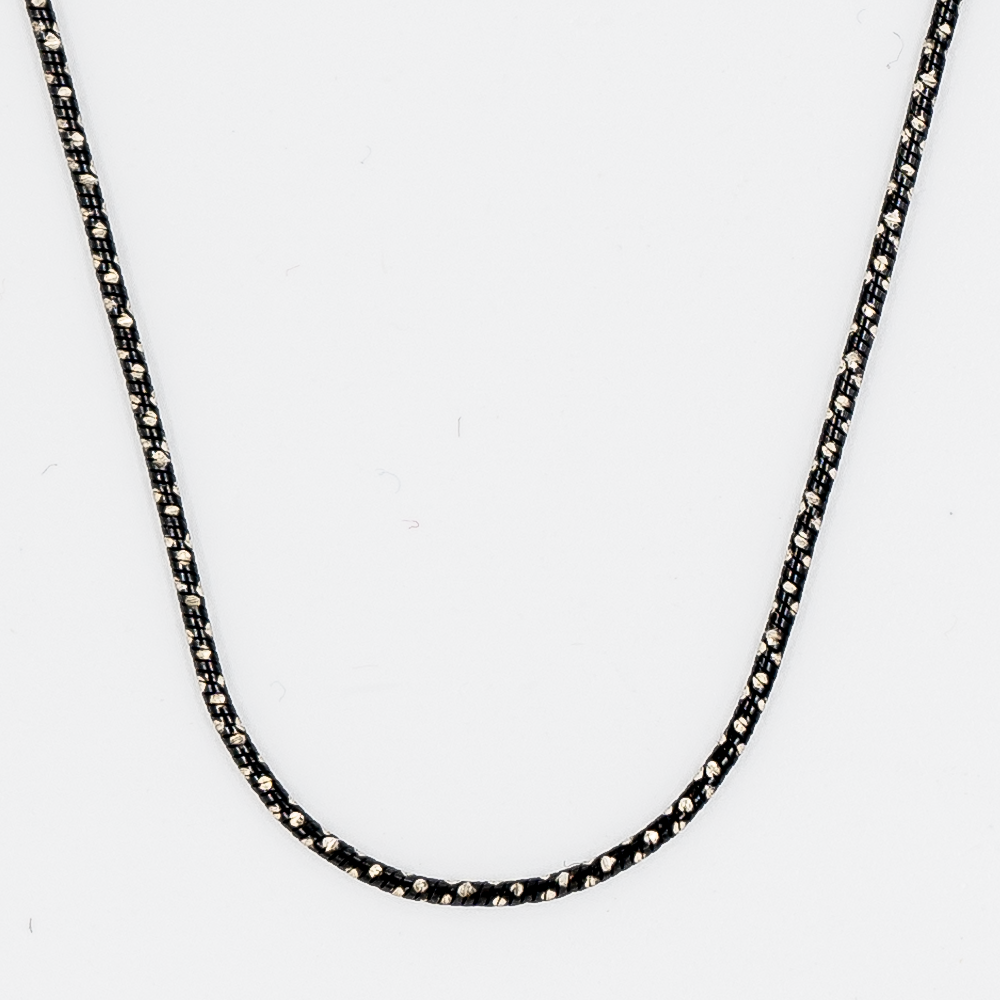 Nightfall Shimmer Chain, oxidised thin chain. Elfy chains