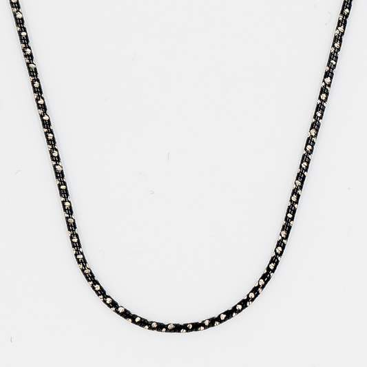 Nightfall Shimmer Chain, oxidised thin chain. Elfy chains
