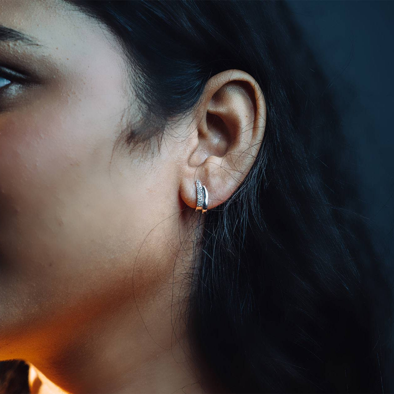 Sterling silver basic bali earrings