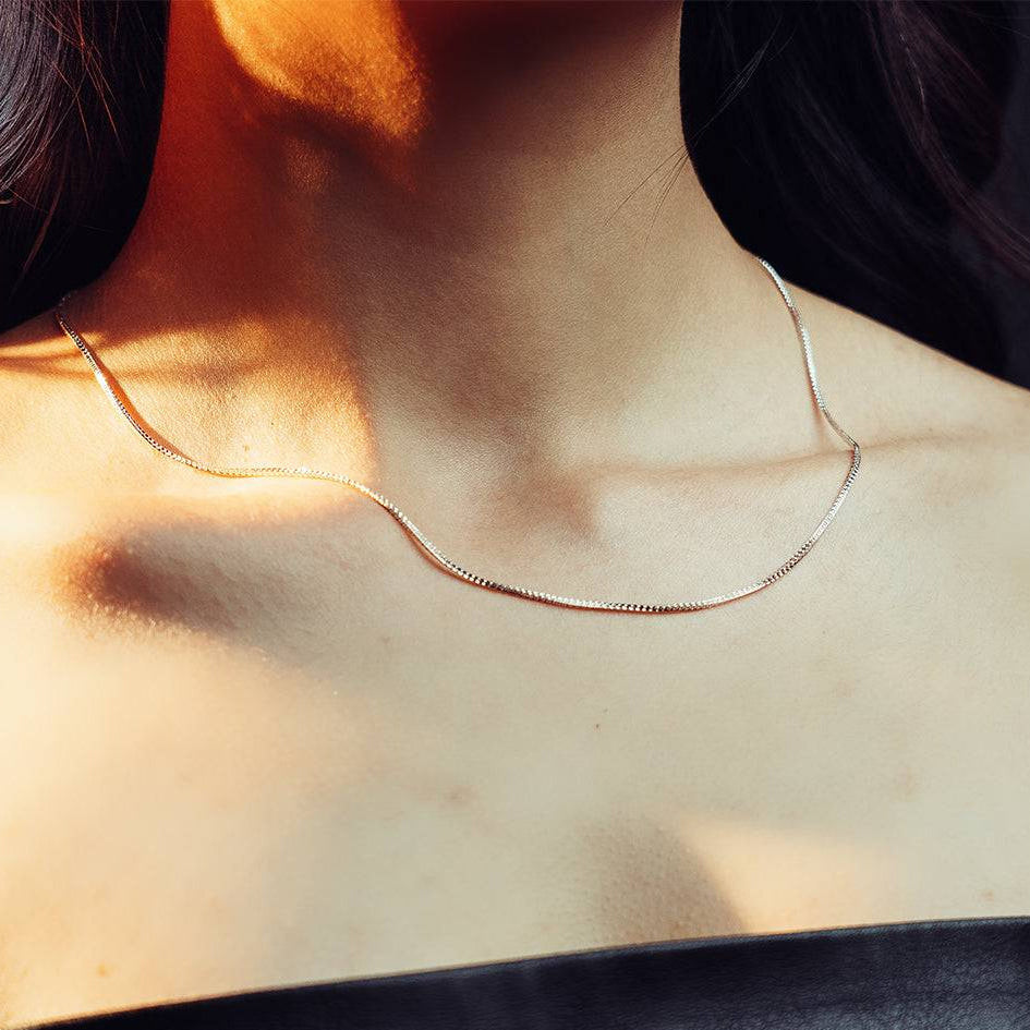 Rose gold plus Sterling silver chain, sterling silver chain, Chain for her, 925 silver, 925 sterling silver chain