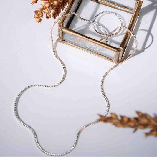 Rose gold plus Sterling silver chain, sterling silver chain, Chain for her, 925 silver, 925 sterling silver chain