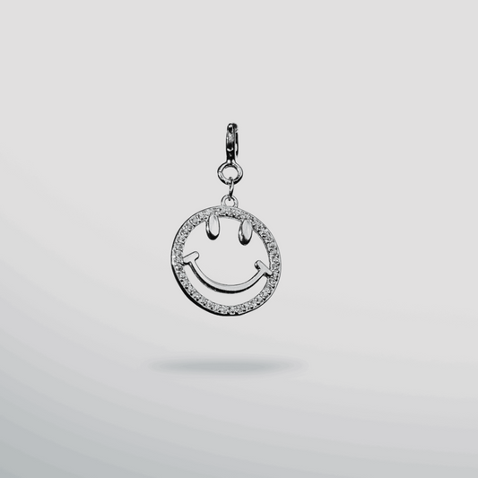 Sterling silver smiley charm 