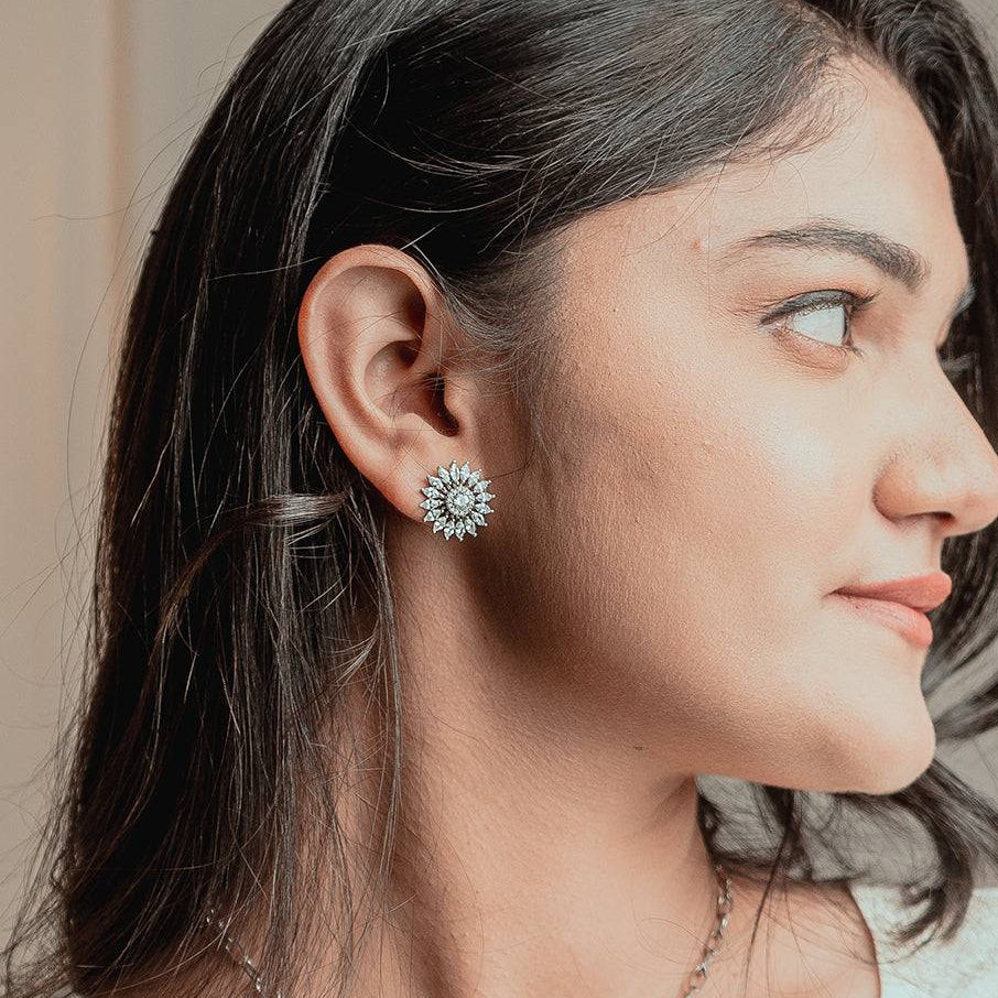 Sunburst Studs, the style to go for, in the festive season. best for gifting mom and sister and relatives