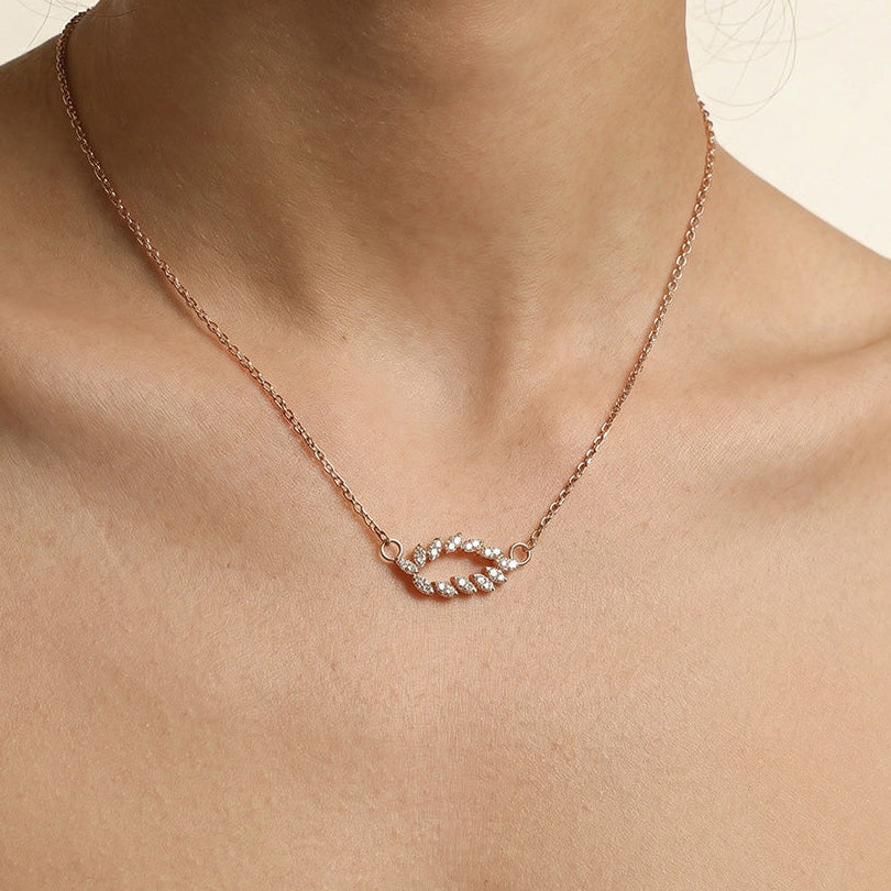 925 silver pendant, leaf pendant